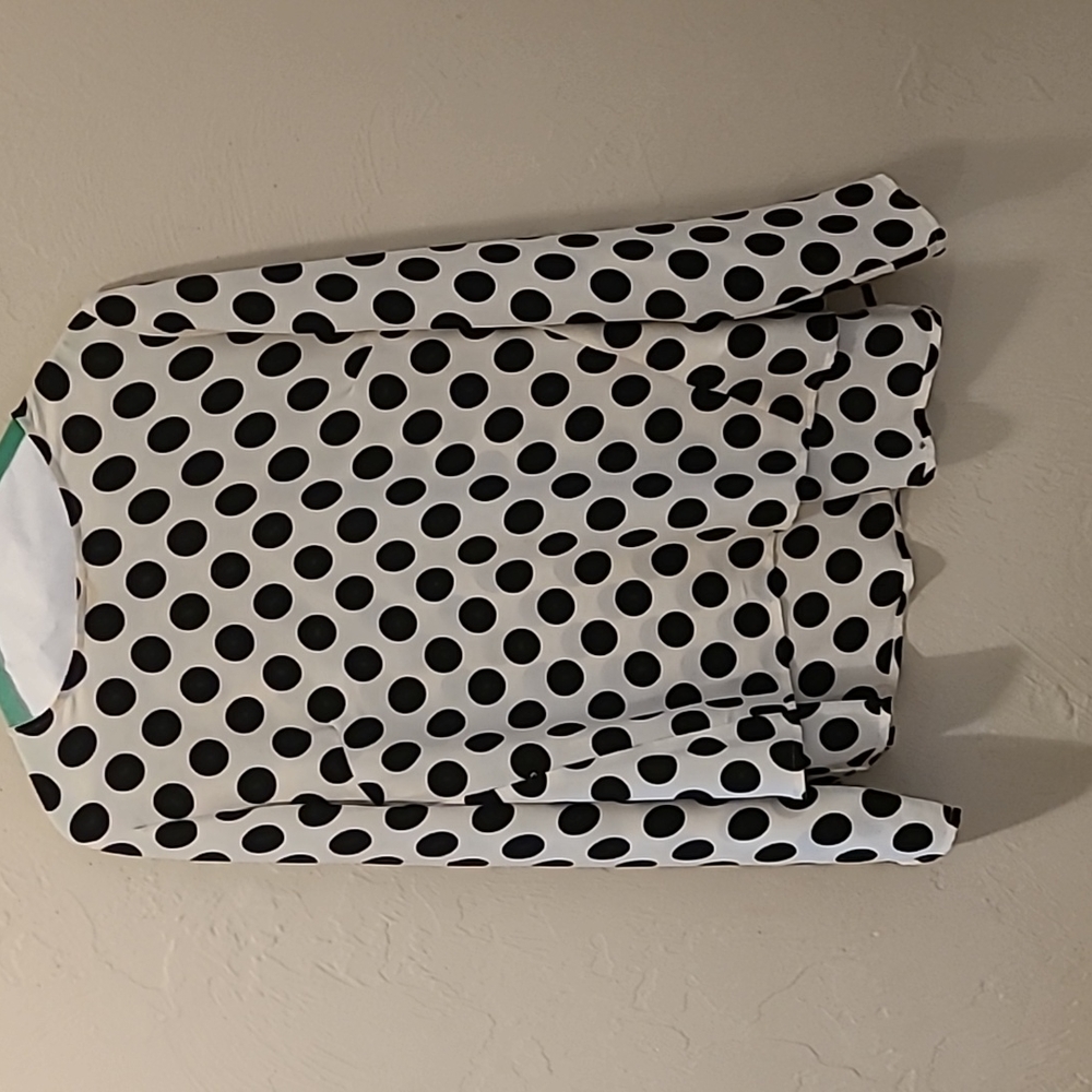 Black and Cream Medium Poka Dots Shirt